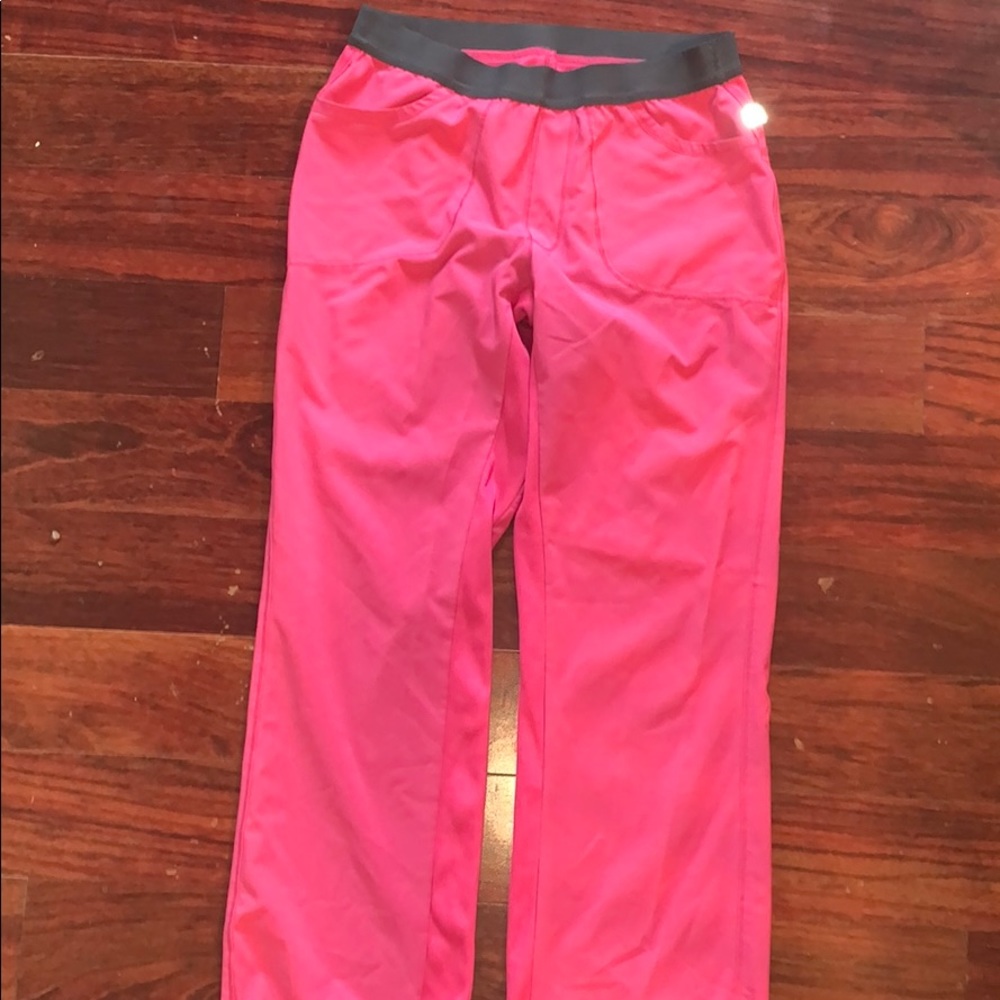 Pink scrub pants
